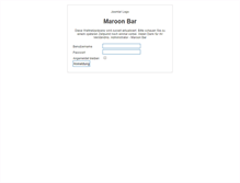 Tablet Screenshot of maroon-bar.de